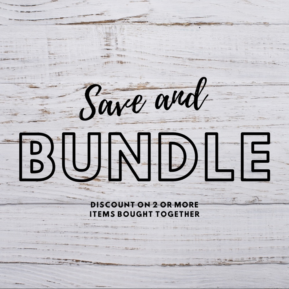 Save money and bundle!💗